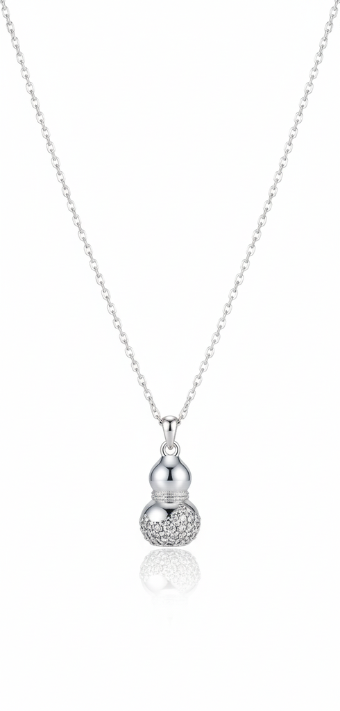 Silver neck chain -碧綠之森淡水珍珠純銀項鍊